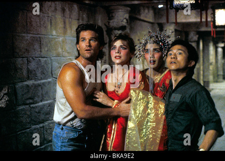 BIG TROUBLE IN LITTLE CHINA KURT RUSSELL, KIM CATTRALL, SUZEE PAI, DENNIS DUN BTCA 015 Stockfoto