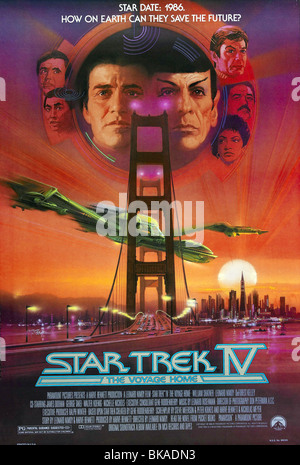 Star Trek IV: Die Reise nach Hause Jahr: 1986 - USA Regie: Leonard Nimoy Movie Poster (USA) Stockfoto