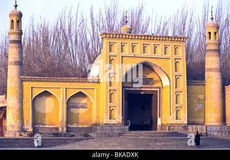 Der Id-Kah-Moschee, Kashgar Stadt begann Leben in seiner jetzigen Form im Jahr 1798, vor dieser Zeit war es ein Ort der Anbetung gewesen. Stockfoto