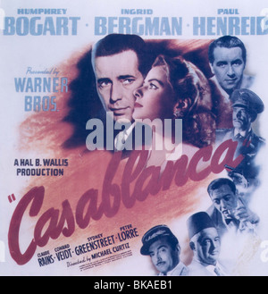 CASABLANCA (1942) HUMPHREY BOGART, INGRID BERGMAN POSTER CAS 001CP Stockfoto