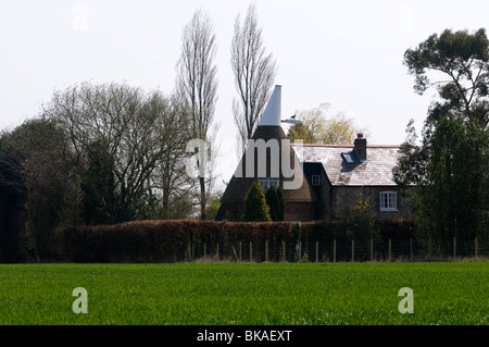 Oast House Elham Tal kent Stockfoto