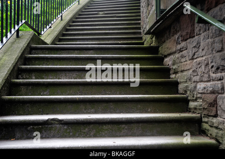 Eine Steintreppe Stockfoto