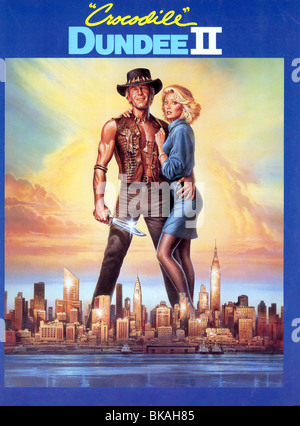 CROCODILE DUNDEE II (1988) PAUL HOGAN, LINDA KOZLOWSKI POSTER CR2-001PS Stockfoto