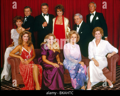 DALLAS (TV) VICTORIA PRINCIPAL, KEN KERCHEVAL, PRISCILLA PRESLEY, LARRY HAGMAN, CHARLENE TILTON, LINDA GRAY, DONNA REED, HOWARD Stockfoto