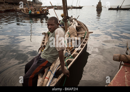 Hafen - Stonetown, Sansibar, Tansania. Stockfoto