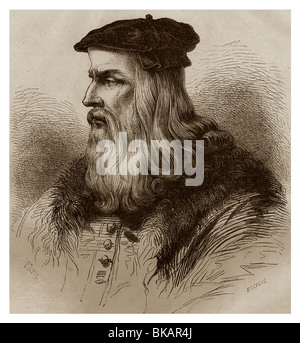 Leonardo da Vinci (1452-1519). Stockfoto