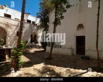 Samos Griechenland Agia Zoni Kloster EU finanzierten Restaurierungsarbeiten Stockfoto