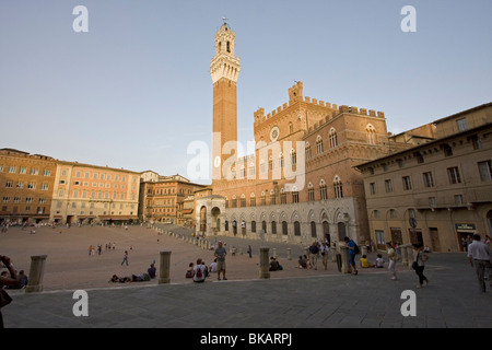 Piazza del Campo in Siena, Italien Stockfoto