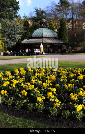 Valley Gardens und Pinienwäldern im Harrogate Town Centre Yorkshire UK Stockfoto