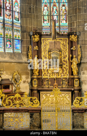 St. Vitus Kathedrale Prag, Prager Burg, Tschechische Republik, Innenraum - Kapelle von St. Reliquien Sachsen (Oberlausitz) Stockfoto