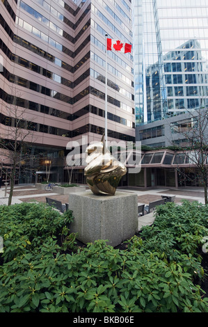 Kanadische Flagge Vancouver British Columbia Kanada Stockfoto