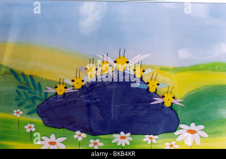 L'Ecureuil Qui Voyait Tout En Vert Pluie d'Allégresse Jahr: 2003 Direktor: Nahid Shamsdoust Animation Stockfoto