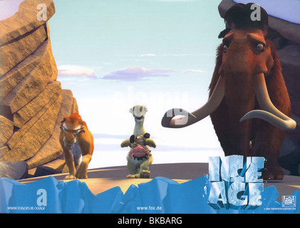 ICE AGE-2002 ANIMATION Stockfoto