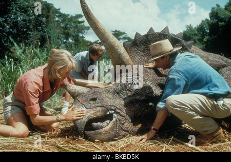 JURASSIC PARK (1993) LAURA DERN, JOSEPH MAZZELLO, SAM NEILL JUR 097 Stockfoto