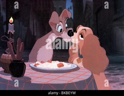 SUSI UND STROLCH (ANI - 1955) ANIMIERTE CREDIT DISNEY LATT 001FOH Stockfoto