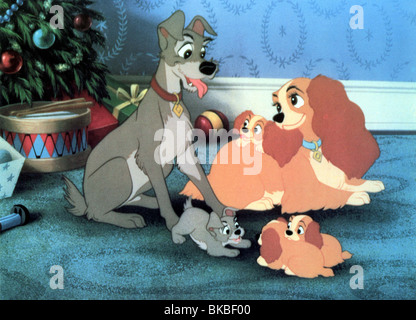 SUSI UND STROLCH (ANI - 1955) ANIMIERTE CREDIT DISNEY LATT 002FOH Stockfoto