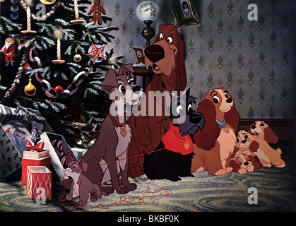 SUSI UND STROLCH (ANI - 1955) ANIMIERTE CREDIT DISNEY LATT 012FOH Stockfoto