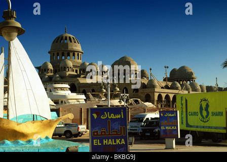 Hurghada, Downtown (El Dahar, alten Teil der Stadt), Rotes Meer, Ägypten Stockfoto