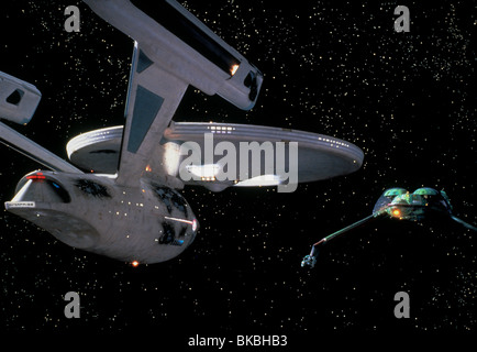 STAR TREK III: AUF DER SUCHE NACH MR. SPOCK "USS ENTERPRISE, KLINGONISCHEN BIRD OF PREY" ST3 016 Stockfoto