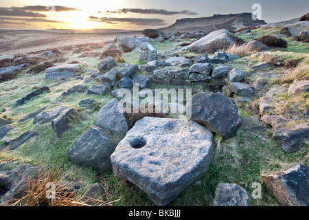 Carl Wark ein Eisenzeit Fort in der Nähe von Hathersage in Derbyshire Stockfoto