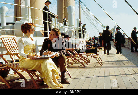 TITANIC KATE WINSLET, LEONARDO DICAPRIO TITI 009 Stockfoto