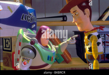 TOY STORY (1995) ANIMIERTE BUZZ LIGHTYEAR, WOODY TYSY 089 CREDIT DISNEY Stockfoto