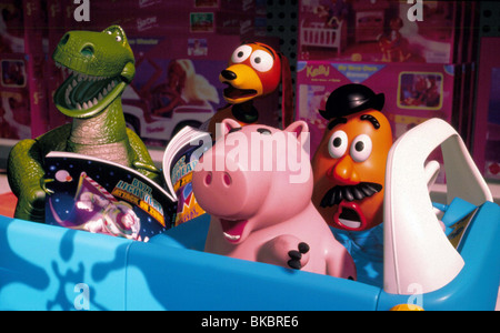 TOY STORY 2 (ANI - 1999) ANIMIERTE CREDIT DISNEY REX (CHARAKTER), SLINKY DOG (CHARAKTER), HAMM (CHARAKTER), MR. POTATO HEAD Stockfoto