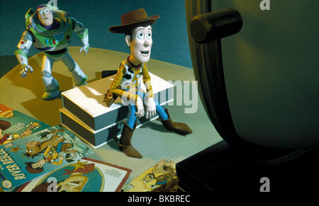 TOY STORY 2 (ANI - 1999) ANIMIERTE CREDIT DISNEY BUZZ LIGHTYEAR (CHARAKTER), WOODY (CHARAKTER) TTWO 020 Stockfoto