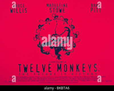 TWELVE MONKEYS-1995 POSTER Stockfoto