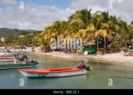 Hafen-Szene in Philipsburg, Sint Maarten Stockfoto