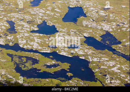 Fluss-Land unter Suilven Sutherland Schottland, Vereinigtes Königreich Stockfoto