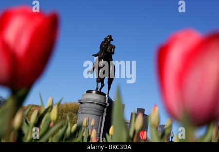 Statue von George Washington, Boston Public Garden Stockfoto