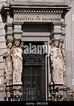 Instituto Cervantes Madrid Calle de Alcalá-Spanien-Spanisch Stockfoto