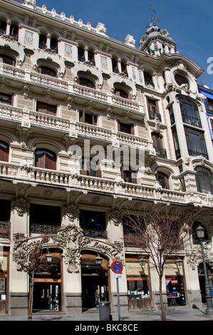 Calle de Postas Plaza De La Puerta del Sol Madrid Spanien Altstadt Stockfoto