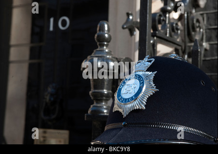 Nr. 10 Downing Street in London, England. Residenz des Premierministers von Großbritannien Stockfoto