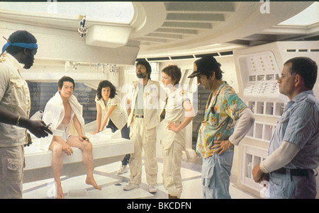 ALIEN (1979) YAPHET KOTTO, JOHN VERLETZT, SIGOURNEY WEAVER, TOM SKERRITT, VERONICA CARTWRIGHT, HARRY DEAN STANTON, IAN HOLM ALI Stockfoto