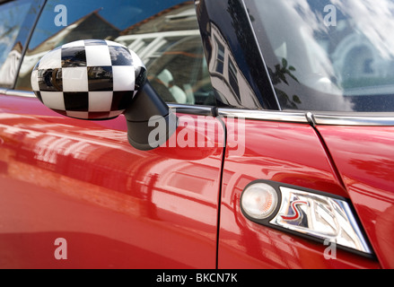Rote Mini Cooper Auto detail Stockfoto