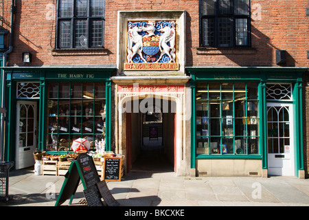 Merchant Abenteurer Halleneingang auf Fossgate York Yorkshire UK Stockfoto