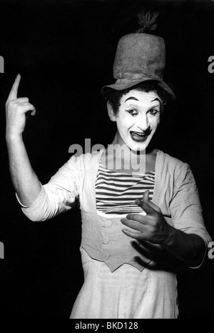 Marceau, Marcel, 22.3.1923 - 22.9.2007, französischer MIME-Künstler, während einer Aufführung, 1960er Jahre, Stockfoto