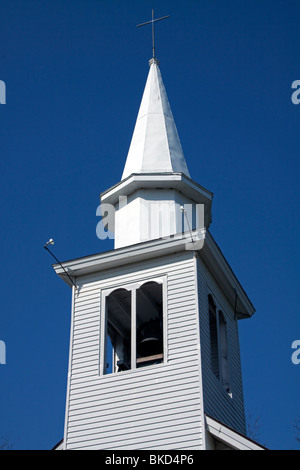 Christus evangelische Deutsche Lutherische Kirche ca 1888 Historische VIillage Corunna Michigan, durch Dembinsky Foto Assoc Stockfoto