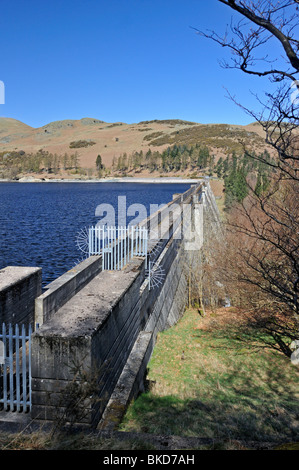 Haweswater Dam. Mardale, Nationalpark Lake District, Cumbria, England, Vereinigtes Königreich, Europa. Stockfoto