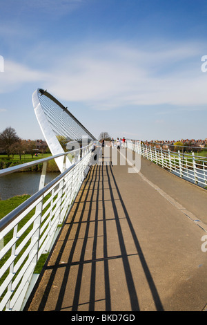 Millennium-Brücke über den Fluss Ouse York Yorkshire UK Stockfoto