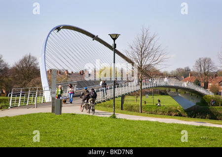 Millennium-Brücke über den Fluss Ouse York Yorkshire UK Stockfoto