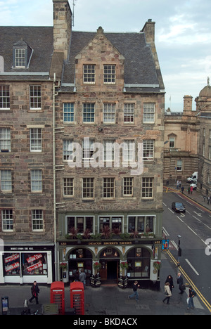 Deacon Brodie Taverne, Royal Mile, Edinburgh Stockfoto