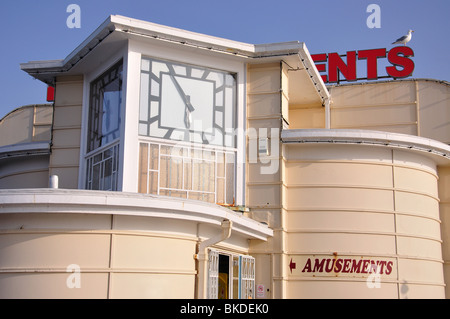 Spielhallen, Worthing Pier, Worthing, West Sussex, England, Vereinigtes Königreich Stockfoto