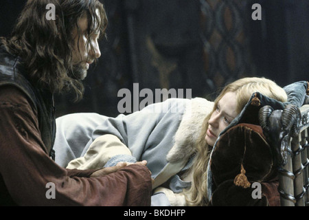 DER HERR DER RINGE: DIE RÜCKKEHR DES KÖNIGS (2003) VIGGO MORTENSEN, ARAGORN, MIRANDA OTTO, EOWYN RÜCKKEHR 001-021 Stockfoto