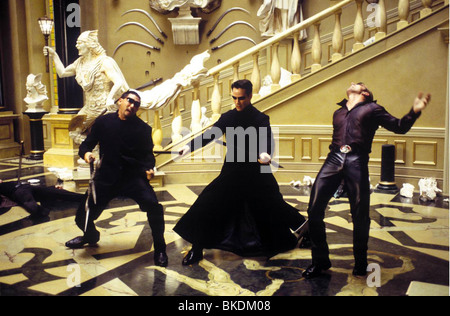 MATRIX RELOADED (2003) DER MATRIX 2 (ALT) KEANU REEVES MTX2 002-010 Stockfoto