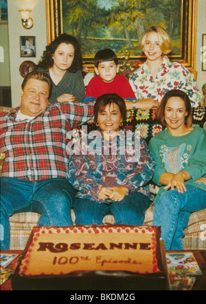 ROSEANNE (TV)-JOHN GOODMAN, SARA GILBERT, MICHAEL FISHMAN, ROSEANNE BARR, LECY GORANSON, LAURIE METCALF ROSA 003 Stockfoto