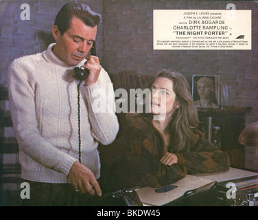 DER NACHTPORTIER (1973) DIRK BOGARDE, CHARLOTTE RAMPLING NGP 001FOH Stockfoto