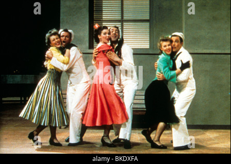 AUF DIE STADT (1949)-BETTY GARRETT, FRANK SINATRA, ANN MILLER, JULES MUNSHIN, VERA-ELLEN, GENE KELLY ONT 002 Stockfoto